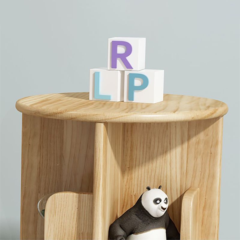 Modern Corner Wood Bookshelf Vertical Bookcase for Living Room and Study Room