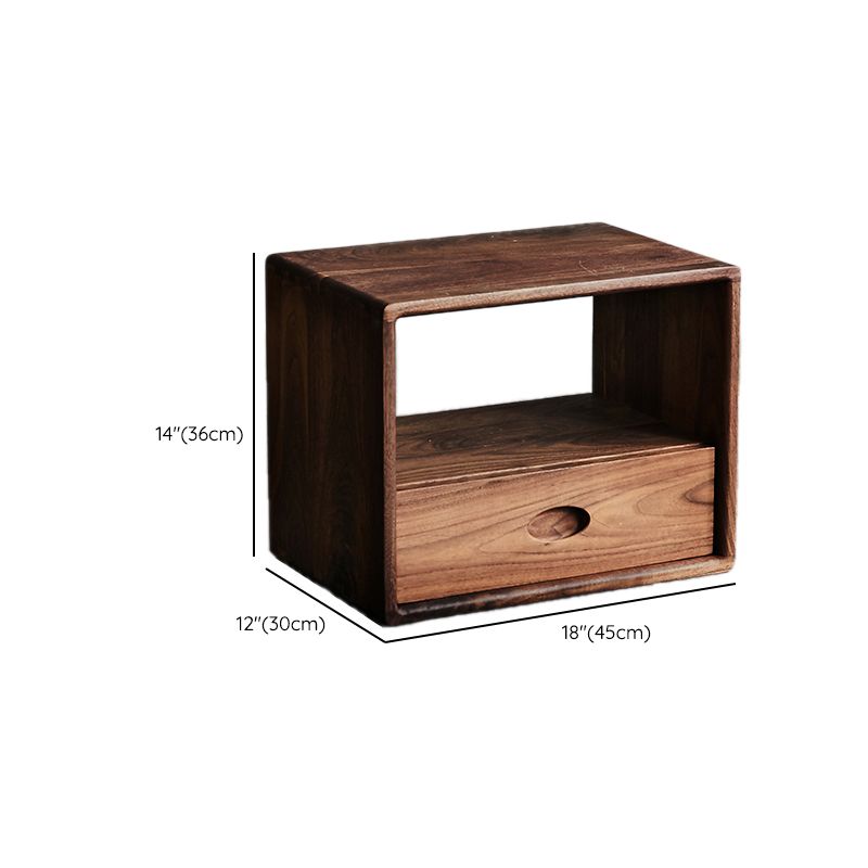 Contemporary Open Back Bookcase Solid Wood Cube Bookshelf for Office