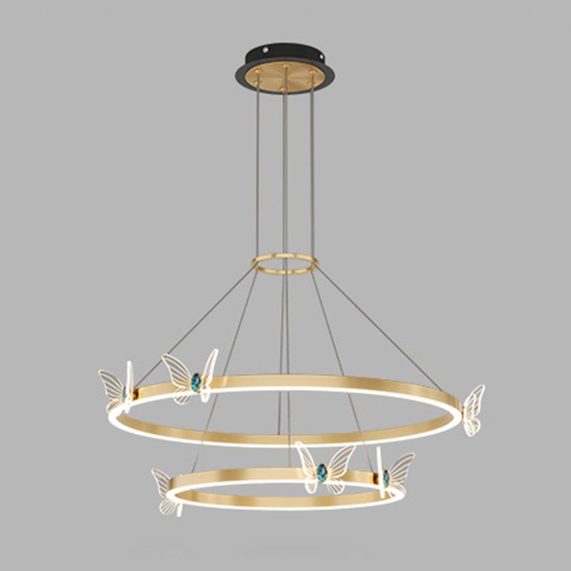 Modern Tiered Pendant Lighting Fixtures Metal Chandelier Lighting