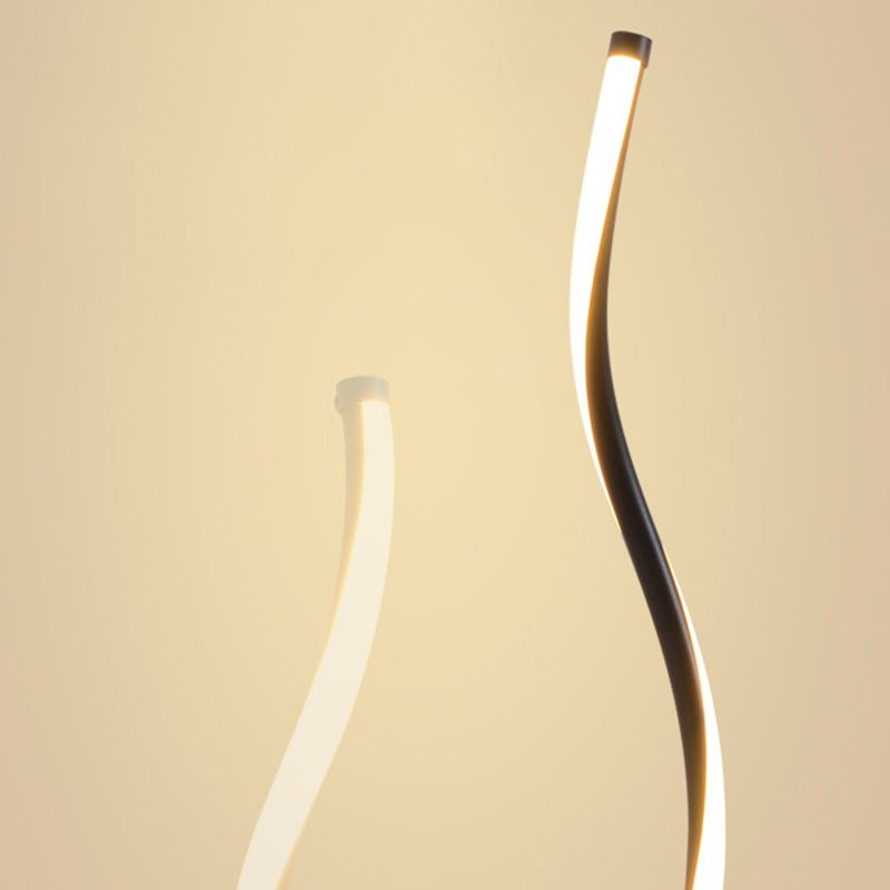 Twist Metal Floor Light Modern Style 1 Light Floor Light Fixtures