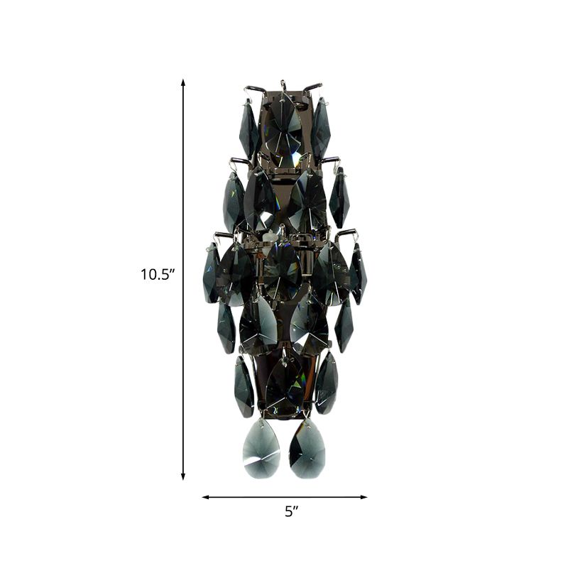 Éclairage mural noir à 2 bulb