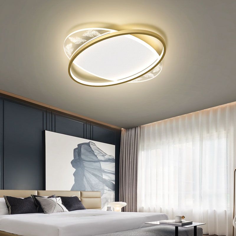 Plafonnier encastré géométrique en acrylique, plafonnier encastré de simplicité moderne