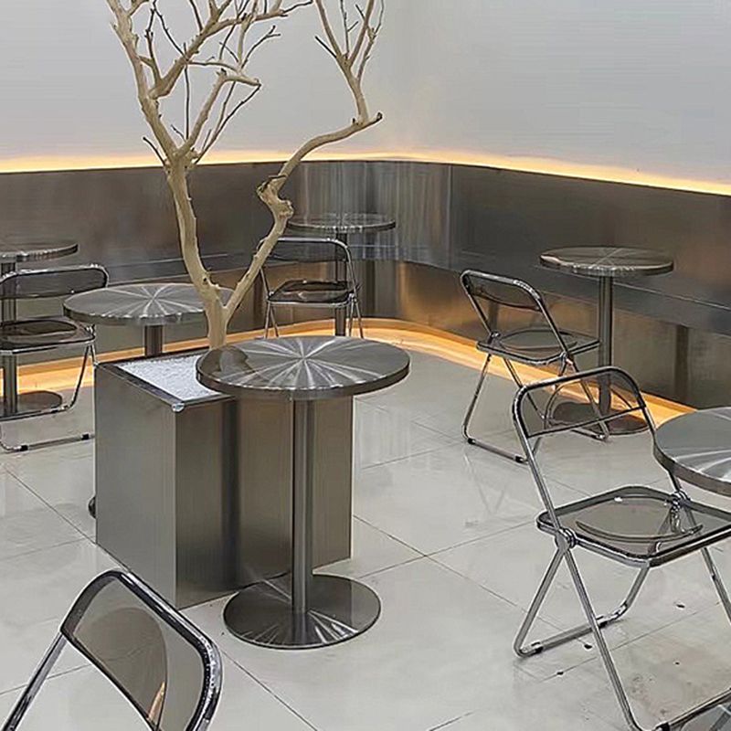 Mid-Century Modern Cocktail Table Pedestal 1 Single Coffee Table