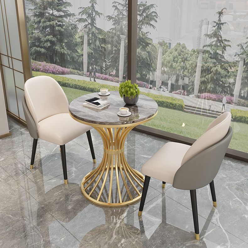 Traditional Luxury Round Dining Table Stone Dining Site Table for Dining Room