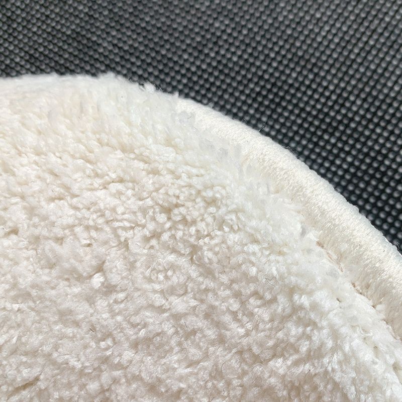 Light Grey Casual Rug Polyester Striped Indoor Rug Washable Rug for Home Decor