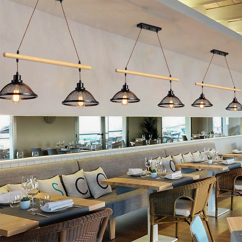 Bowl Island Lighting Fixtures Industrial Metal Pendant Lighting for Restaurant