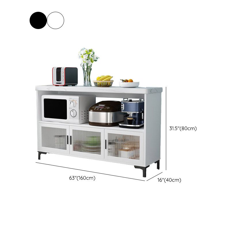 Modern Kitchen Island Table Dining Room Stationary Prep Table