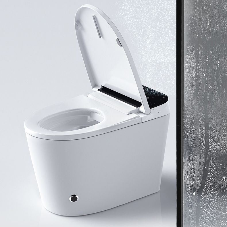Modern Floor Mount Toilet Bowl White Toilet with Seat for Bathroom