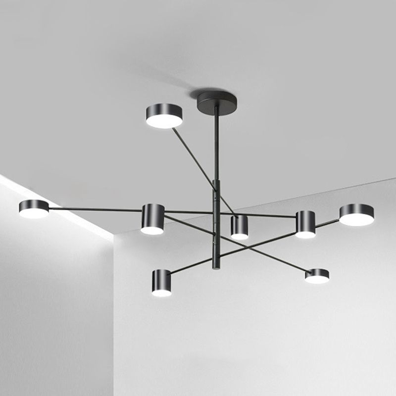 Lámpara de lámpara de starburst simplicidad moderna iluminación colgante acrílica para restaurante