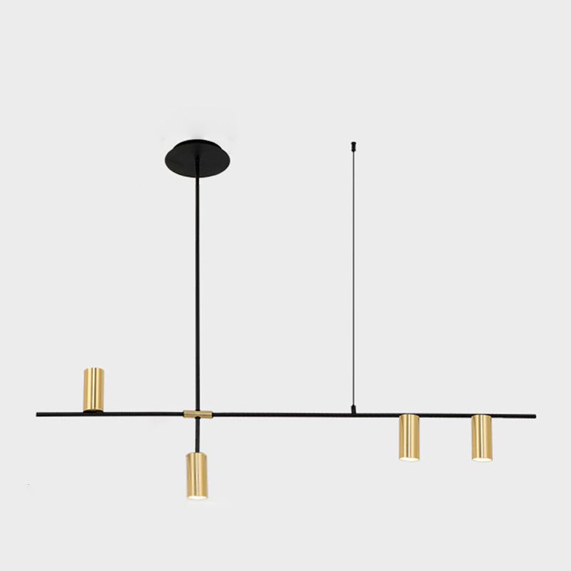 Luces colgantes colgantes de cilindro de estilo moderno accesorios de iluminación de metal