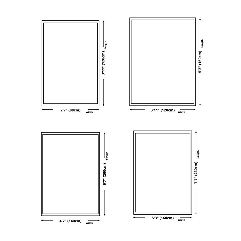 White Modern Carpet Polyester Triangle Carpet Non-Slip Backing Carpet for Living Room