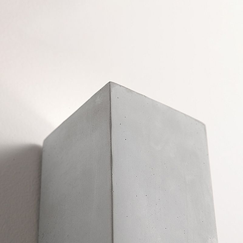 Waterproof Cement Wall Light Fixture Modern Style Wall Sconce Light in Gray