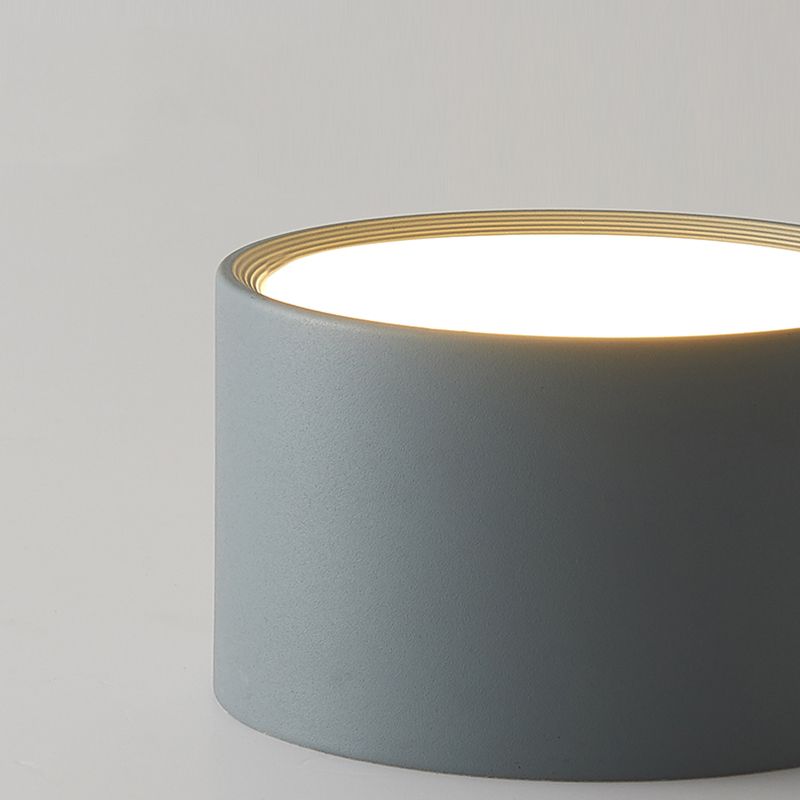 Moderne beknopte LED-plafondlamp smeedijzeren cilindrische inbouw met acrylkap