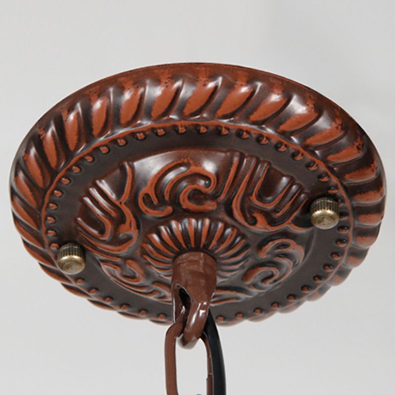 Gebrandschilderd glas omgekeerde kom hangende kroonluchter Tiffany -stijl kroonluchter lamp