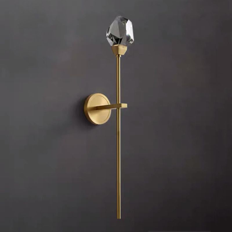 Moderne stijl wereldbol wandmontage lampen helder kristal 1-licht wandlichtwanden in goud