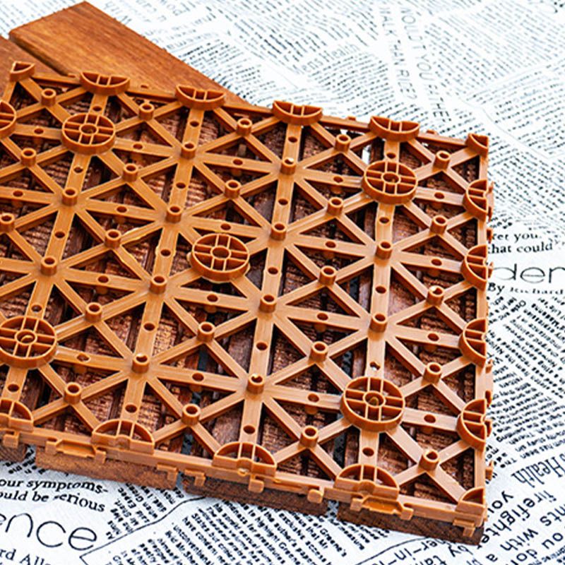 Interlocking Patio Flooring Tiles Solid Wood Waterproof Patio Flooring Tiles
