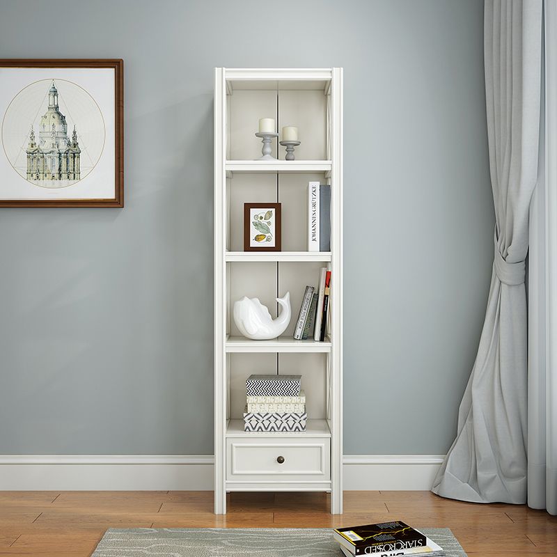 Solid Wood Rectangle Bookcase Nordic Style Storage Bookshelf