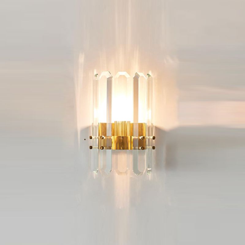 1/2 Heads Postmodern Wall Sconce Crystal Sconce Light Fixture for Living Room Bedroom