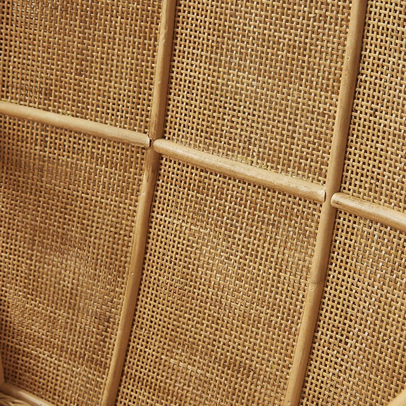 Solid Wood Lounge Chair Woven Back Side Chair for Living Room