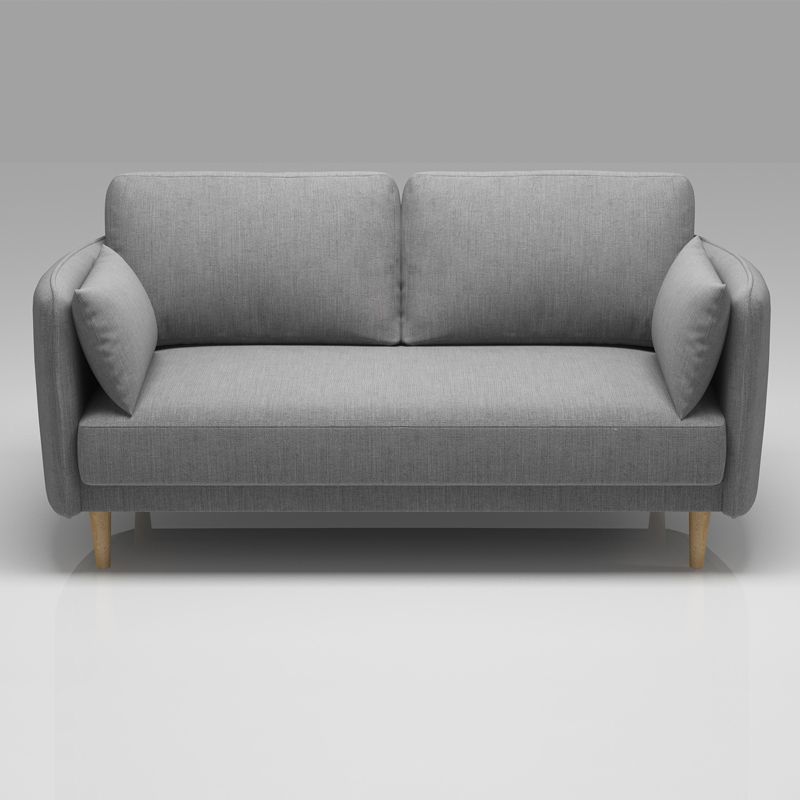 Linen Contemporary Standard Square Arm Sofa for Living Room, Apartment