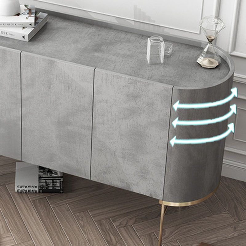 Light Luxury Engineered Wood Buffet Table Cabinets Dining Room Credenza