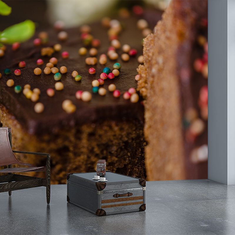 Business Sweet Cake Mural Decal Stain Resistant Cake Shop Wall Covering