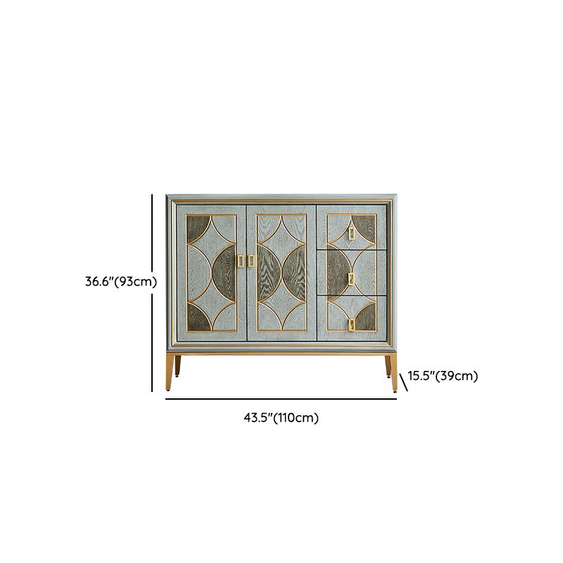 Glam Style Storage Wood Chest with Soft-Close Drawers for Home