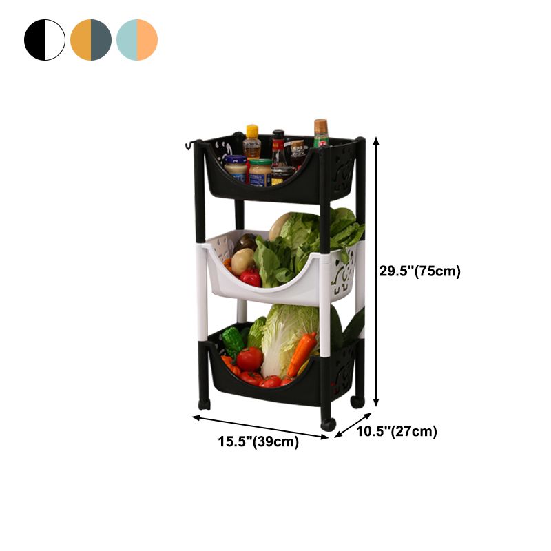 Contemporary Plastic Bookshelf Open Back Vertical Bookcase for Home