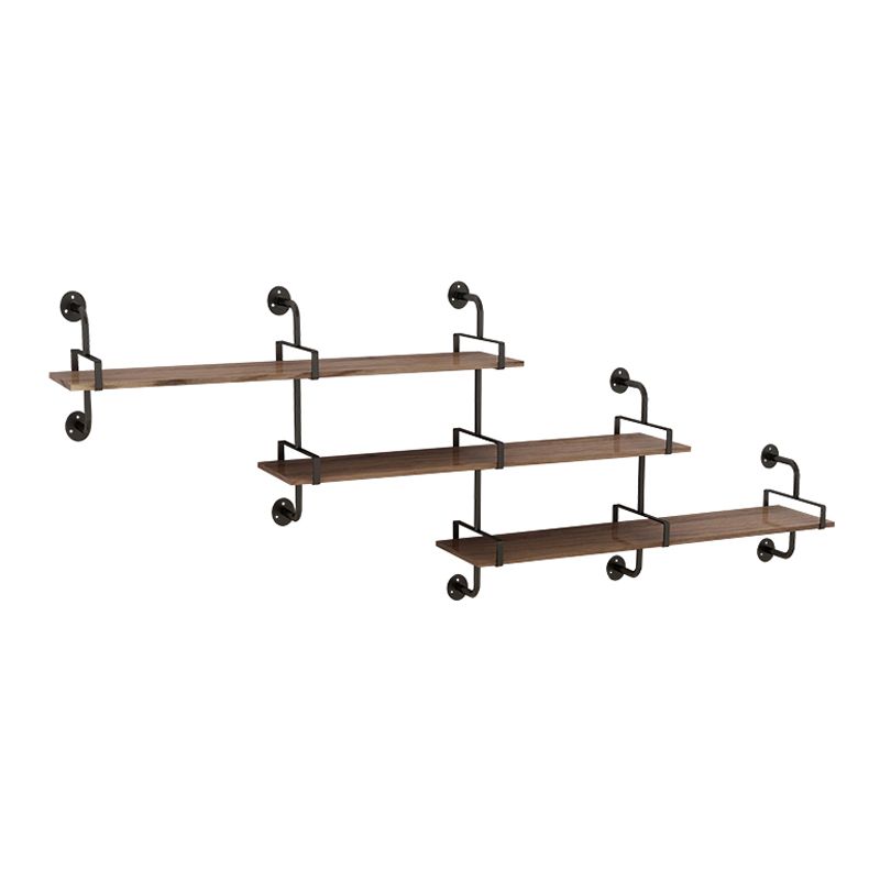 7.87"W Bookshelf Industrial Style Wall Mounted Bookcase for Home Study Room