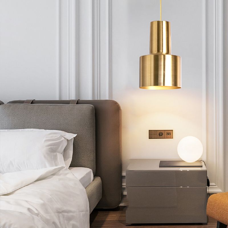 Moderne luxuriöse Einzelheiz -Lichtelektroplate -Metallhängelampe für Innenräume