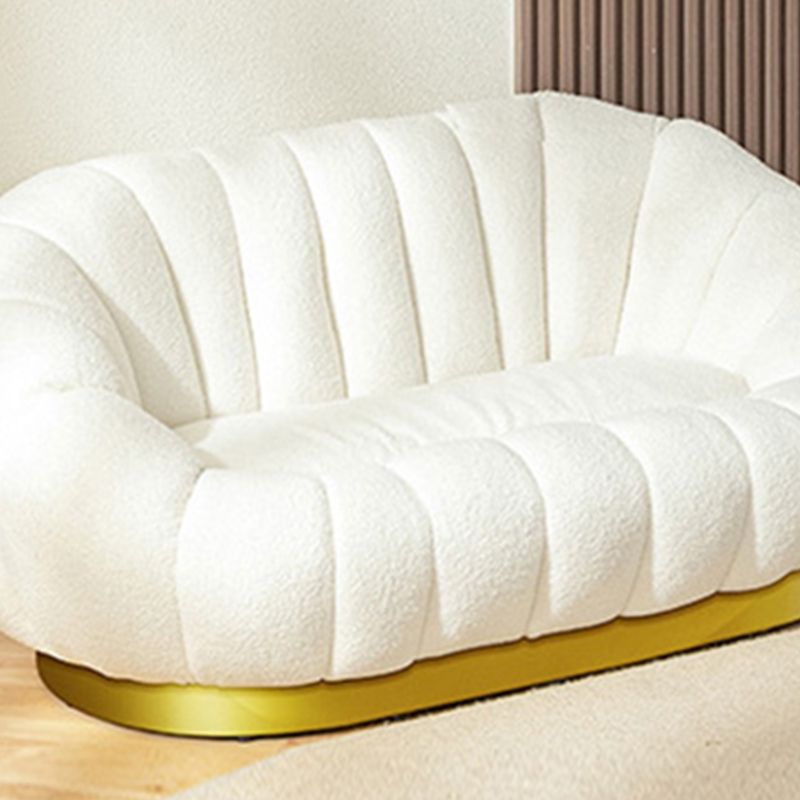 Contemporary Sofa with Swen Pillow Back 39.37" Wide for Living Room