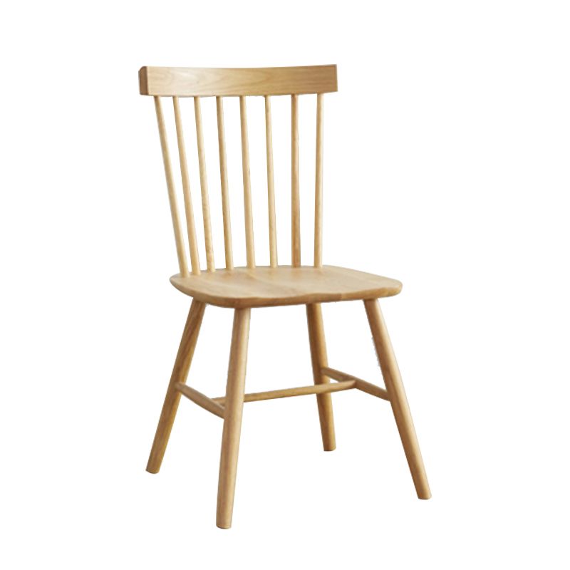 Contemporary Style Side Chair Wood Slat Back Dining Room Chair for Dining Room