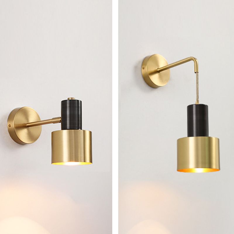Illuminazione da parete per pareti cilindri in stile minimalista Illuminazione a parete da letto in metallo