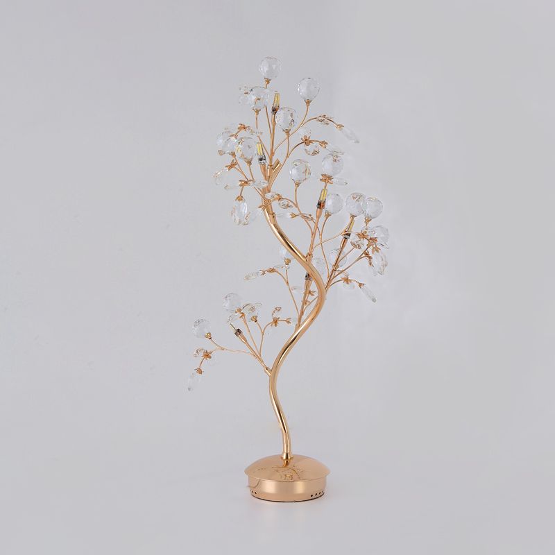 Branche de table en cristal biseau