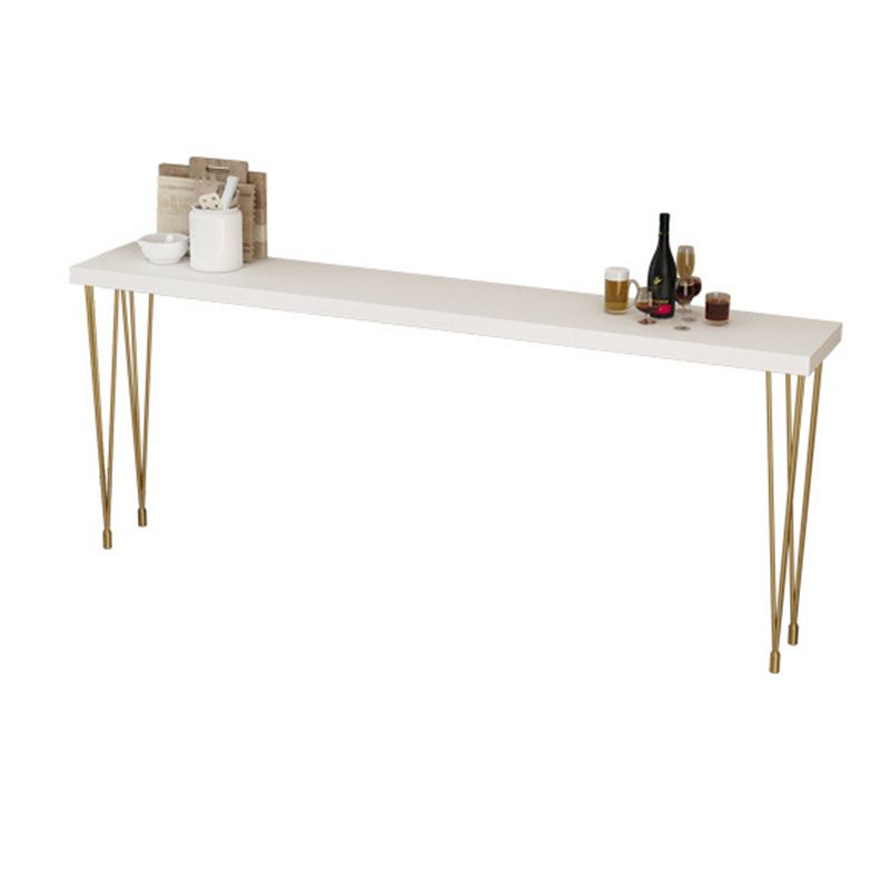 Glam Style Rectangle Bar Table Set 1/2/3/5/9 Pieces Solid Wood Counter Table