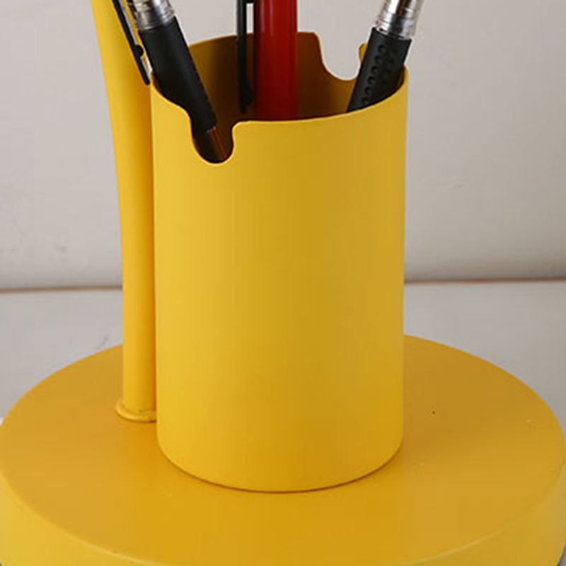 Bowl 1 Light Table Lamp Contemporary Metal Night Table Lamps for Study Room