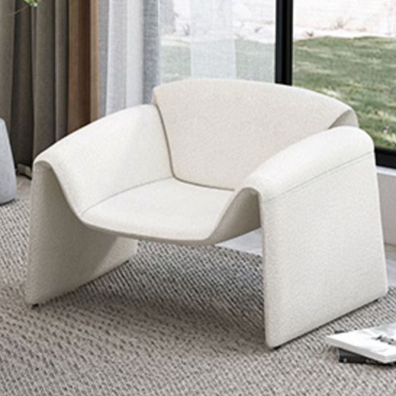 32.38" D Wool Sofa Modernism Pillow Top Arm Seating in White