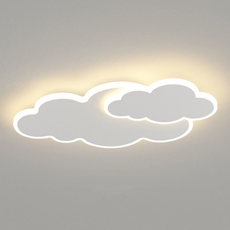 White LED Flush Mount Lighting Contemporary Ceiling Light for Foyer