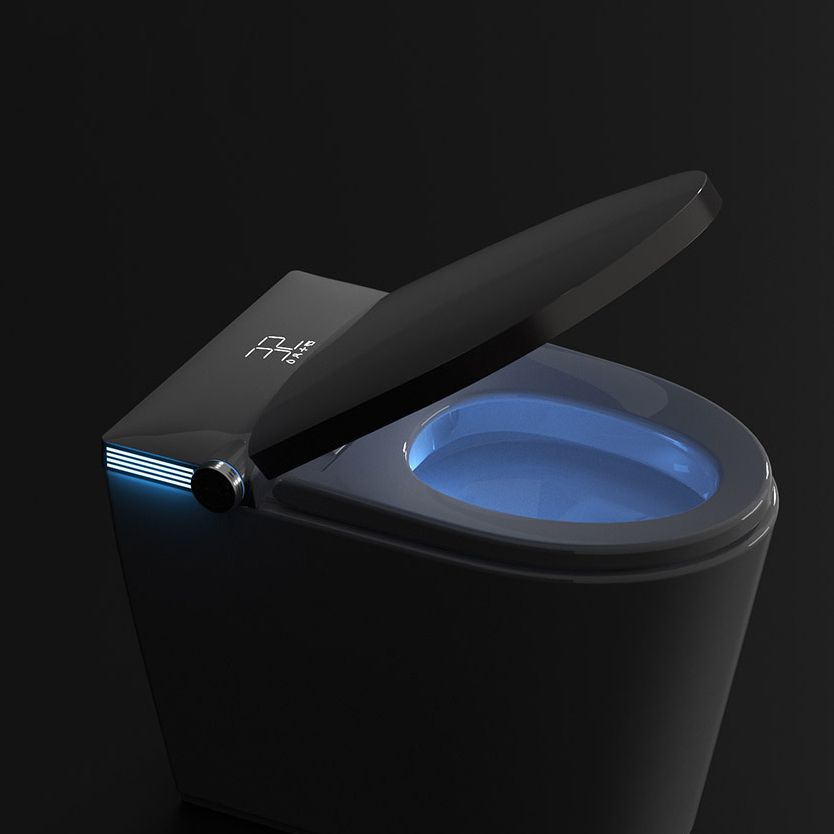 Modern All-In-One Toilet Bowl Siphon Jet Toilet with Soft-Close Seat for Bathroom