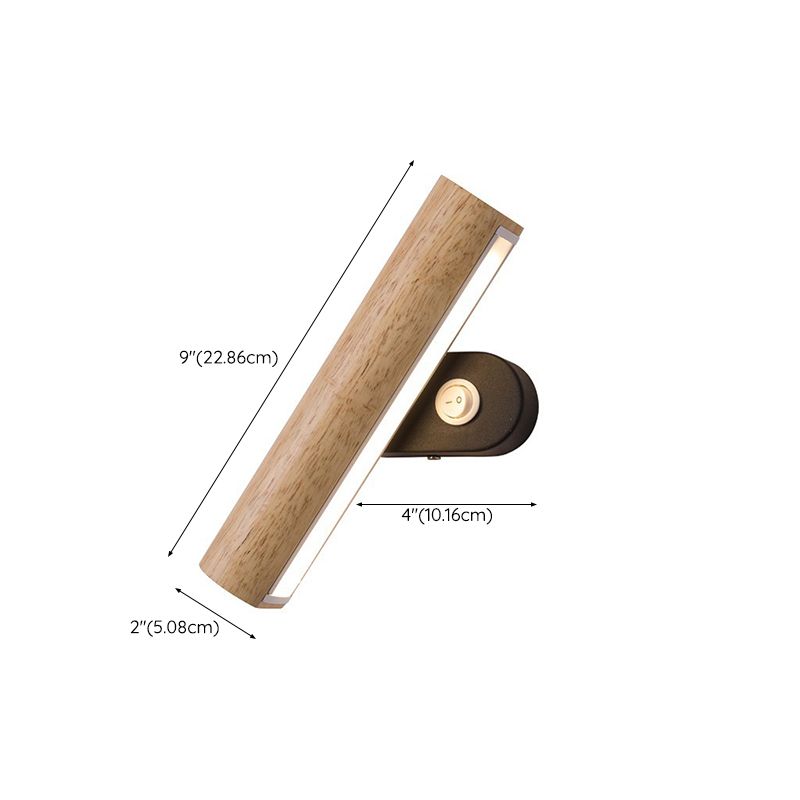 Rotatable Wall Lamp 1-Light LED Wall Mount Lamp with Acrylic Shade for Bedroom