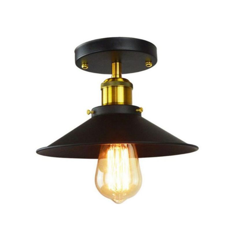 Retro industriële stijl smeedijzeren plafondarmatuur Amerikaanse landelijke creatieve gang gangpad veranda balkonverlichting