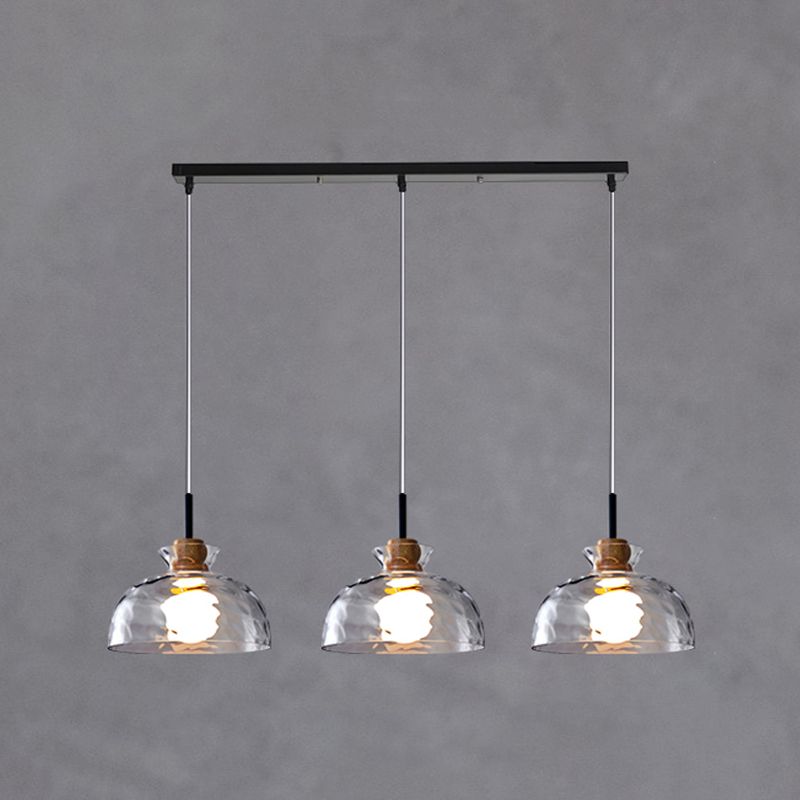 Geometric Shape Glass Hanging Light Modern Multi Lights Hanging Light Mounted Fixture