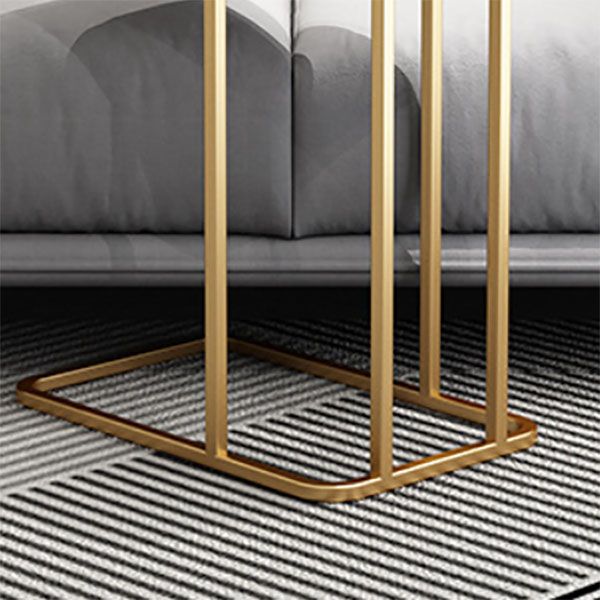 23.83" Tall Contemporary Style Side End Table Metal C Sofa Side Accent Table