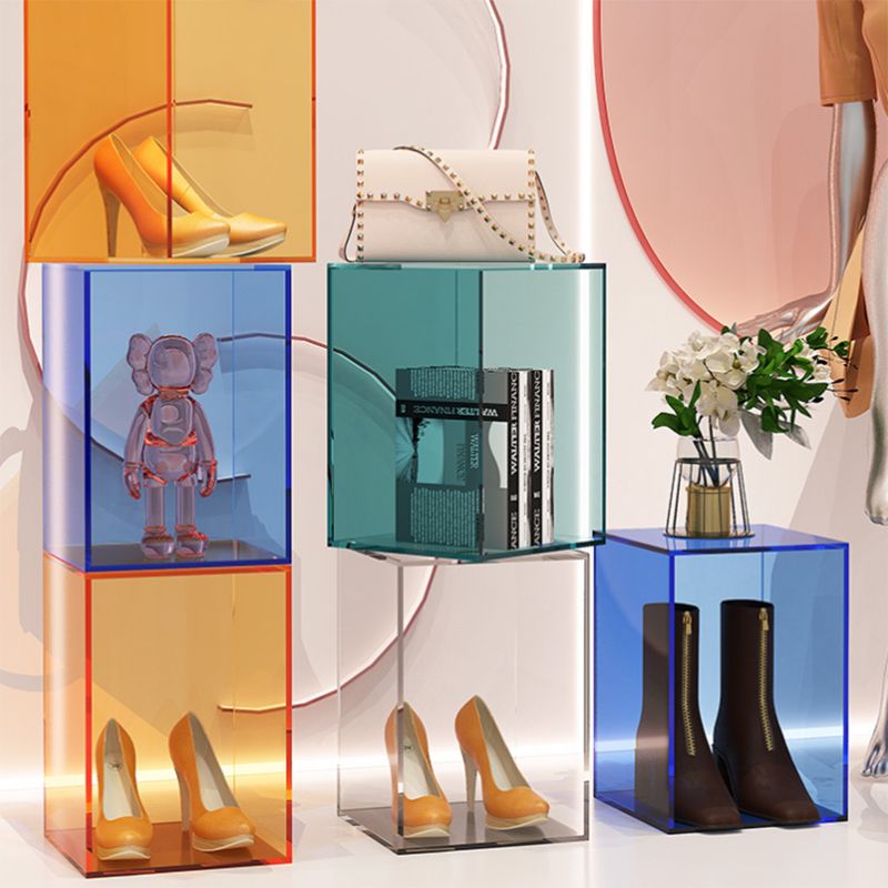 9" Wide Contemporary Bookshelf Closed Back Acrylic Vertical Bookcase