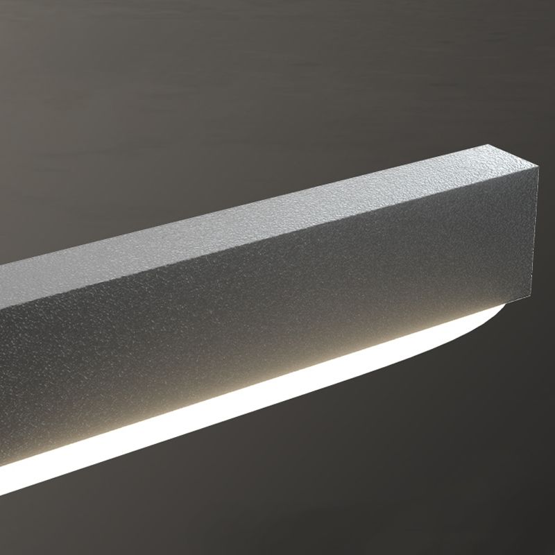 4 Licht geometrische Insellichter zeitgenössische Metal -Inselbeleuchtungsideen