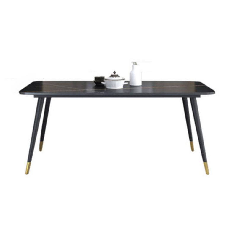 Modern 1/2/5/7 Pieces Rectangle Dining Set Sintered Stone Dining Table Set with Chairs