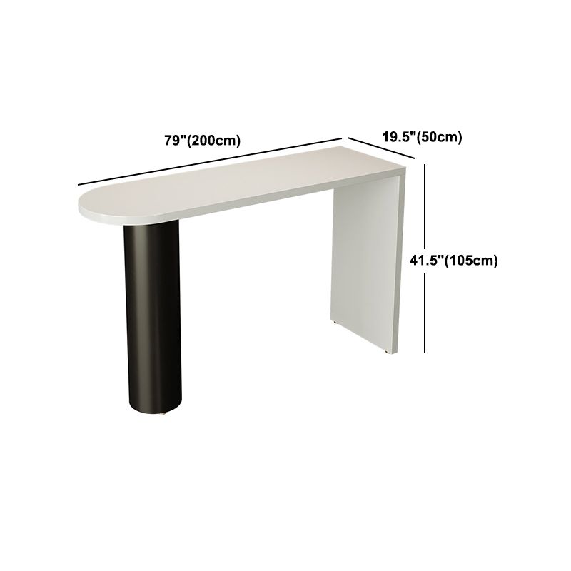 Modern Solid Wood Pub Table Set 1/3/4 Pieces Bar Table with Metal Stools