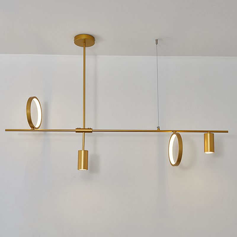Colgante nórdico de la isla múltiple de la isla de metal múltiple para el comedor