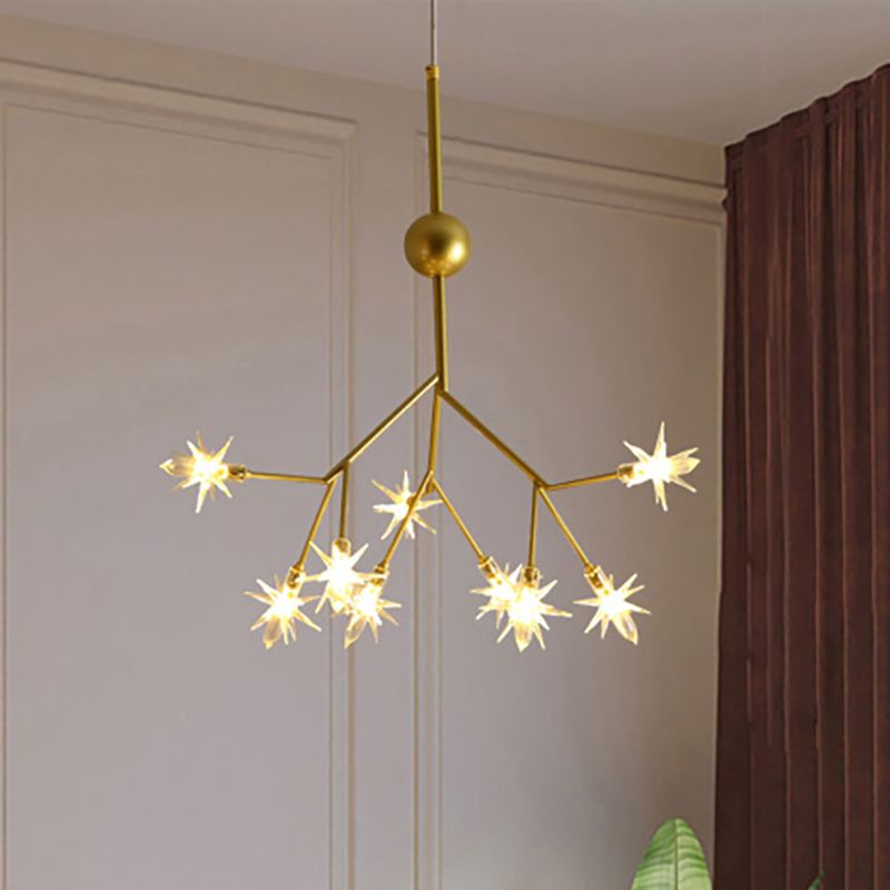 Luz de colgante estrellado moderno Iron 9/27/16 36 LIGHTA CANDELIER EN ORO