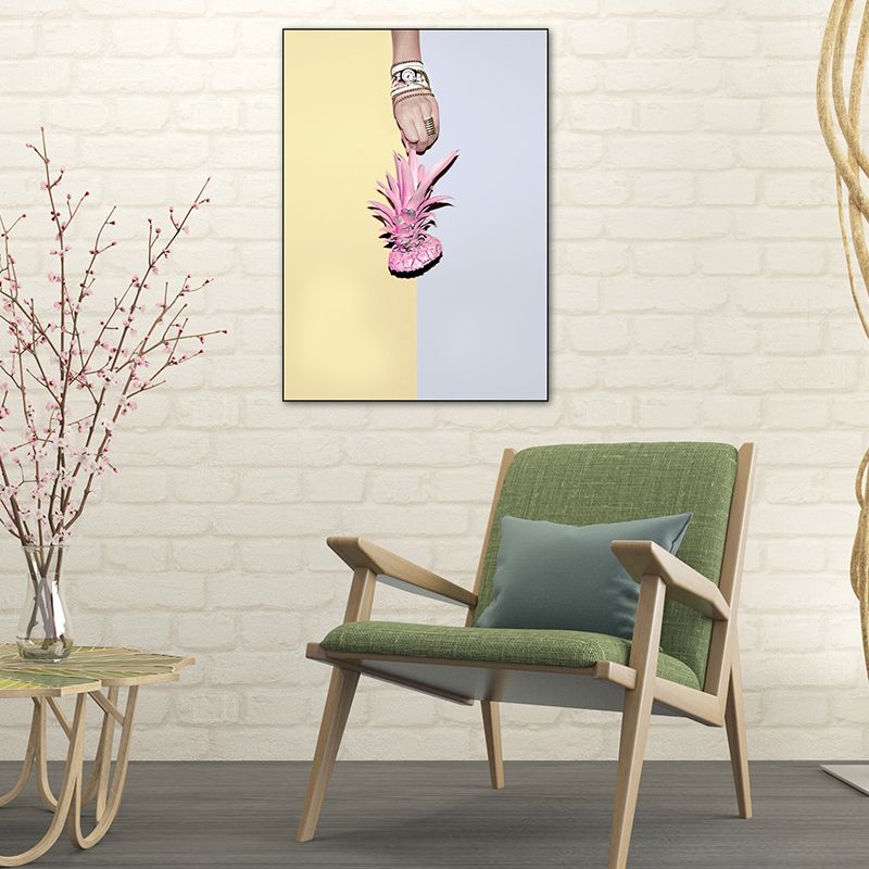 Novel Still-Life Canvas Print Pastel Color Modern Style Painting for Living Room